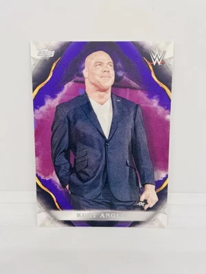 2019 Topps WWE Undisputed KURT ANGLE Purple Parallel /5 USA #42 - Image 1 of 2