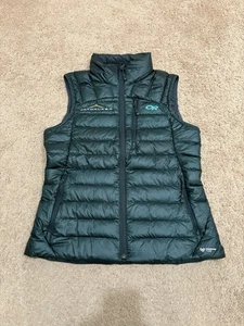 Outdoor Research Women’s Helium Down Vest Green Size Small Full Zip Puffer - Picture 1 of 8