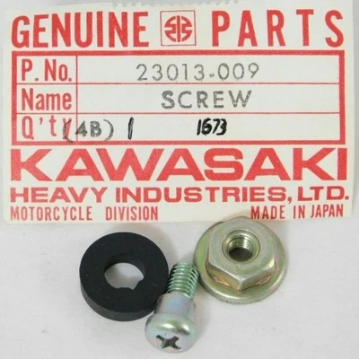 Nuevo de Lote Antiguo Original Kawasaki KZ400 KZ440 1974-1983 Unidad de Lente Juego de Tornillos OEM 23013-009 Foto 1 de 4