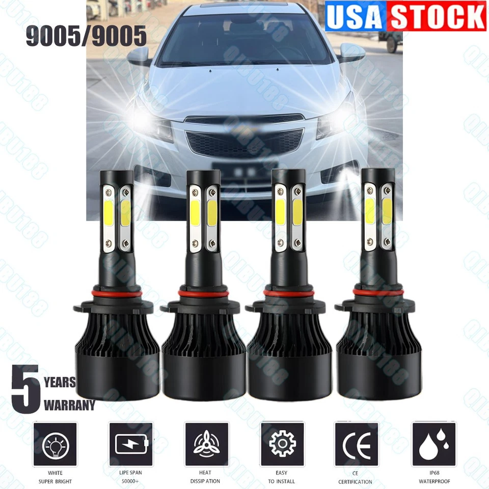 Farol dianteiro de LED alto/baixo lâmpada 6000K para Chevrolet Malibu 2016-2018 - Imagem 1 de 4
