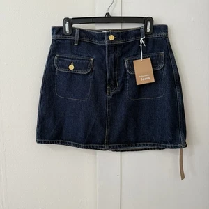 Neu mit Etikett Reformation Ella Denim-Minirock mit aufgesetzten Taschen GR. 29 - Bild 1 von 13