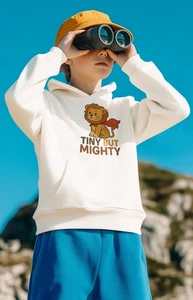 Small but Mighty Hoodie, Youth Sweatshirt, Kids Winter Clothes, Cozy Pullover, - Picture 1 of 21