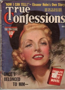 True Confessions Nov 1939, models and artist uncredited, VG Condition - Bild 1 von 2