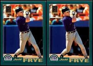 Lotto carte Jeff Frye Colorado Rockies (2) - RARO TESORO - Foto 1 di 2