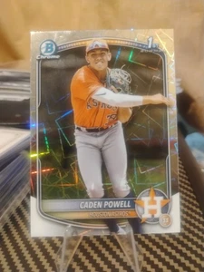 Refractor láser Caden Powell #BCP-212 Bowman cromo 2025 MLB Houston Astros - Imagen 1 de 2