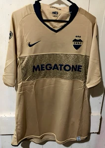 Boca Juniors 2007 08 Away Shirt Retro Jersey Megatone Roman Palermo CABJ XL gold - Picture 1 of 10
