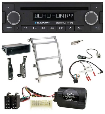 Blaupunkt Lenkrad Bluetooth DAB CD USB Autoradio für Hyundai IX55 2009-2012 silb - Bild 1 von 4