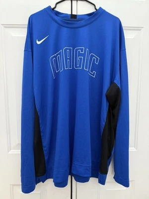Nike NBA Orlando Magic Blue L/S DriFit Performance Shooting Shirt 3XL - Image 1 of 4