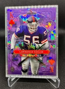 2024 Wild Card 5 Card Draw Lawrence Taylor #2/4 Purple Queen Rainbow Foil Board - Bild 1 von 2