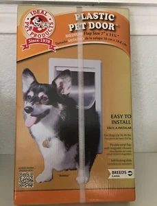 Ideal Pet Products Plastic Pet Door Medium Flap Size  7"x11 1/4" Up to 35 Lbs - Picture 1 of 3