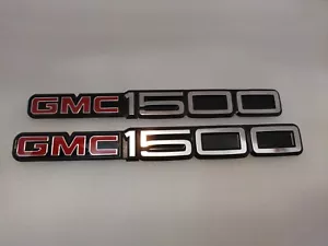 1992-1999 GMC 1500 Sierra Door Badges With Molding Mount (PAIR) - Picture 1 of 4