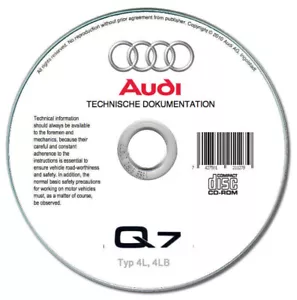 Audi Q7 ( Typ. 4L, 4LB) 2007-2015 Manual Officinasu CD - Imagen 1 de 8