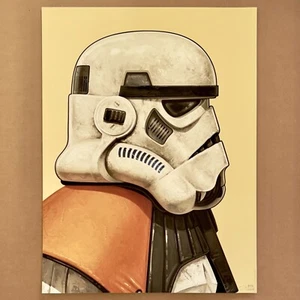 Mike Mitchell SANDTROOPER Portrait STAR WARS Print Stormtrooper Poster DISNEY - Picture 1 of 5