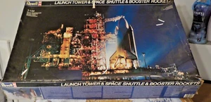 REVELL 1986 SPACE SHUTTLE LAUNCH TOWER AND BOOSTER ROCKET + REPRO DECALS...AND - Picture 1 of 11