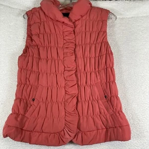 Tribal Women's Coral Puffer Sleeveless Quilted Vest, Full Zip and Snap, Size S - Picture 1 of 10