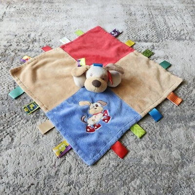 Taggies Lovey Cachorro Perro Manta de Seguridad Buddie Tenis Satinado Patchwork Mary M Foto 1 de 4