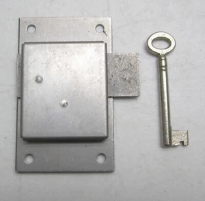 Flush Mount Furniture/Drawer /Cabinet/Wardrobe/Door Lock, 3-1/2" w/ Skeleton Key - Picture 1 of 3