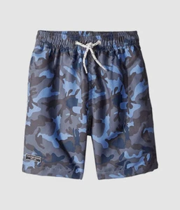 $115 Toobydoo Boy's Kids Blue Camo Beach Swimwear Shorts Trunks Size 1 - Picture 1 of 1