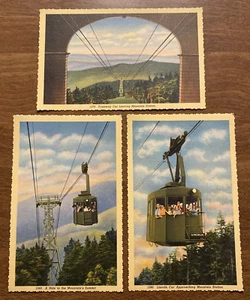 (3) 1940er Cannon Mountain Tramway Postkarten Franconia Notch New Hampshire NH P6b - Bild 1 von 16