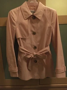 Gorgeous designer Debenhams soft pink ladies trench coat. Jacket size 6 Petite - Picture 1 of 6