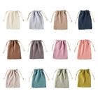 Soft and Breathable Drawstring Bag Double Layer Cotton Baby Diaper Storage Bag