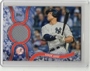 2018 Topps Holiday AARON JUDGE Jersey Relic #R-AJU YANKEES - Picture 1 of 2