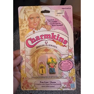 NWB RARE VINTAGE CHARMKINS JEWELRY PLAYMATES POP CORN CHARM - Picture 1 of 2