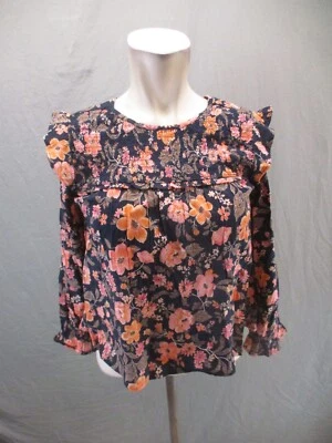 Blusa manga larga OLD NAVY talla L (10-12) para niñas mezcla de algodón con volantes 771 Foto 1 de 4