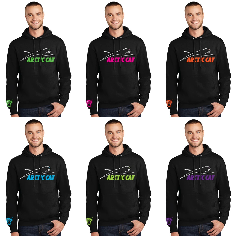 ARCTIC CAT HOODIE SWEATSHIRT HOODIE NEONS UTV ATV SLED SNOWMOBILE Polaris FXR - Image 1 of 1
