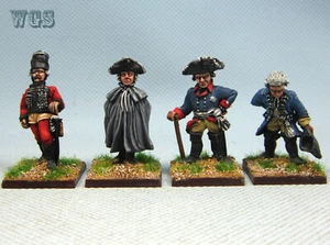 28mm Seven Years War WGS painted Prussian staff and officer GPA1 - Picture 1 of 6