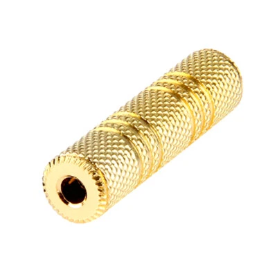 SatelliteSale Auxiliary 3.5mm Jack Stereo Female to Female Gold Plated Coupler
