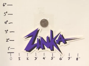 Zinca Neon Purple Retro Vintage 7" Sticker 2a - Picture 1 of 1