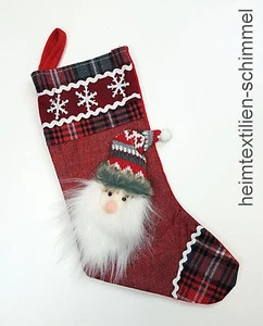Weihnachtsstiefel Nikolausstiefel Weihnachtsstrumpf Nikolaussocke Deko WEIHNACHT - Bild 1 von 2