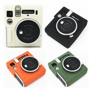 Custodia skin armatura in silicone trama antiscivolo per fotocamera Fujifilm Instax Mini 40 - Foto 1 di 16