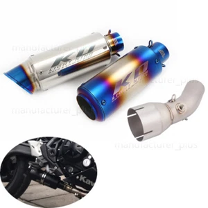 For Kawasaki Z650 Ninja 650 2023-2025 Exhaust System 51mm Muffler Pipe Slip On - Picture 1 of 16