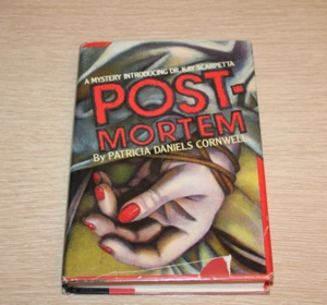 POSTMORTEM by Patricia Cornwell 1990 HC/DJ SCARPETTA NO BAR CODE FIRST EDITION - Foto 1 di 15