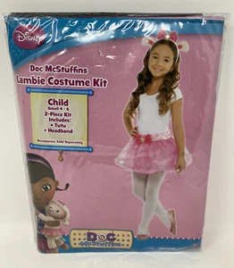 Disney Doc McStuffins Girls Lambie Costume Kit with Tutu & Headband Size 4-6 - Picture 1 of 5