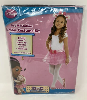 Disney Doc McStuffins Girls Lambie Costume Kit with Tutu & Headband Size 4-6 - Image 1 of 4