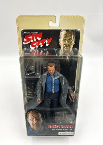 Sin City Series 1 Hartigan Action Figurine NECA 7 Inch w/Gun & Pipe 2005 *MISB* Cover