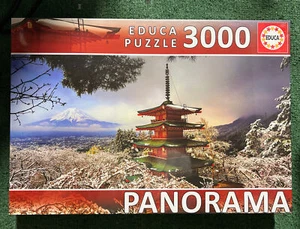 EDUCA Mount Fuji and Chureito Pagoda 3000-piece Panorama puzzle--SEALED NEW!!! - Picture 1 of 2