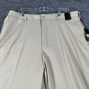 Pebble Beach Pants Mens 38x30 Khaki Lightweight Golf Work Casual New with Tags - Picture 1 of 19