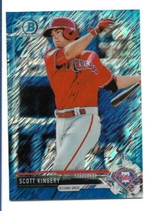Mini refractor brillante azul Scott Kingery 2017 Bowman cromo #BCP174 #141/150 - Imagen 1 de 2