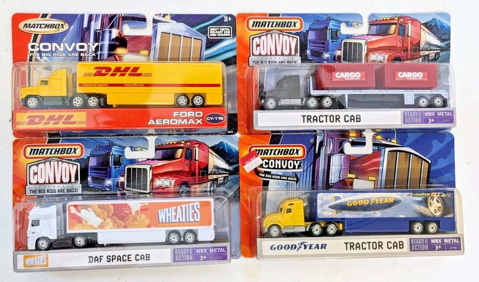 Matchbox Convoys Tractor Cab Space Cab Ford Aeromax 2005-2006 Lot Of 4 - Image 1 of 3