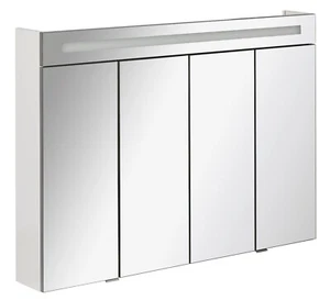 Fackelmann TWINDY LED Spiegelschrank 110 cm Badspiegel in Weiß MADE IN GERMANY - Bild 1 von 8