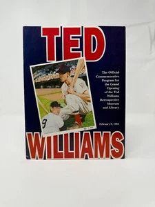 February 1994 TED WILLIAMS COMMEMORATIVE Program BOSTON RED SOX MLB - Picture 1 of 3