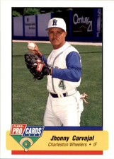 1994 Charleston Wheelers Fleer/ProCards #2709 Jhonny Carvajal Venezuela VZ Card