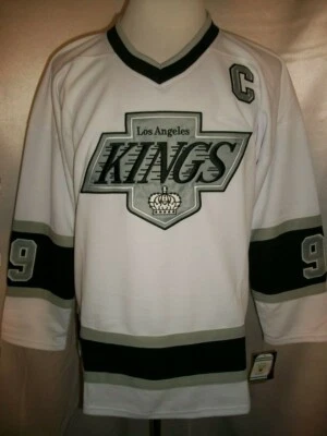 Camiseta Wayne Gretzky Los Angeles Kings Blanca "1988-1991 Throwback" CCM NHL Foto 1 de 2