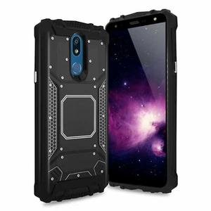 For LG K40/Xpression Plus 2/Solo Phone Case Metal Plate Magnetic Support Cover - Picture 1 of 24