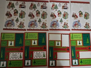 Vintage Weihnachtsbär Baum Aufkleber Sticky Doo Da American Greetings Sticker - Bild 1 von 7