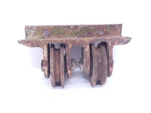 Antike Seilrolle • Doppelrolle Eisen • Deutschland • Industrial Vintage - Picture 1 of 7